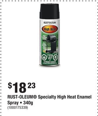 Home Depot Rust-oleum specialty high heat enamel spray • 340g offer