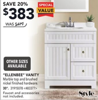RONA Ellenbee vanity 30 offer