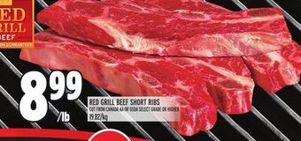 Metro Red grill beef short ribs offer