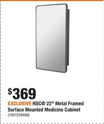 Home Depot Exclusive hdc 22 metal framed surface mounted medicine cabinet offer