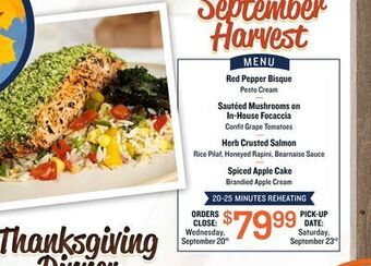 Farm Boy September harvest menu offer