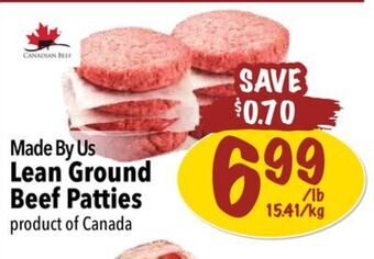 Farm Boy Made by us lean ground beef patties offer