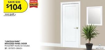 RONA Metrie 30 lincoln park moulded panel door offer