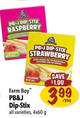 Farm Boy Farm boy pb&j dip-stix offer