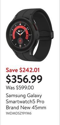 Walmart Samsung galaxy smartwatch5 pro brand new 45mm offer