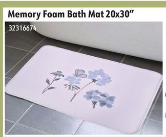 Hart Memory foam bath mat 20x30 offer