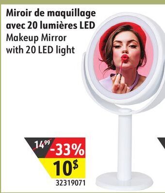 Sushi Shop Makeup mirror with 20 led light offer