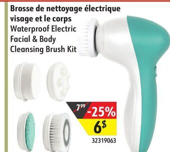 Sushi Shop Waterproof electric facial & body cleansing brush kit offer