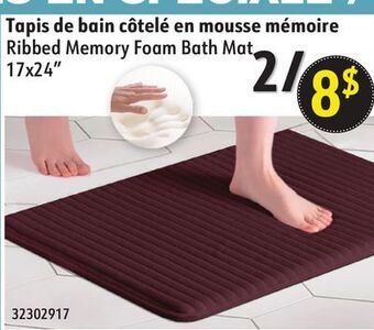 Sushi Shop Ribbed memory foam bath mat offer