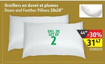 Hart Down and feather pillows 20x28 offer