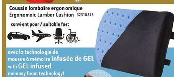 Sushi Shop Ergonomoic lumbar cushion offer