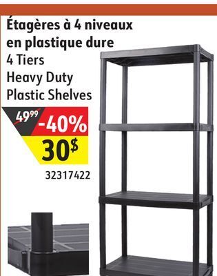 Sushi Shop 4 tiers heavy duty plastic shelves offer