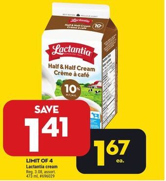 Giant Tiger Lactantia cream offer