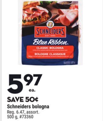 Giant Tiger Schneiders bologna offer
