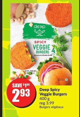 Chalo FreshCo Deep spicy veggie burgers 400 g offer