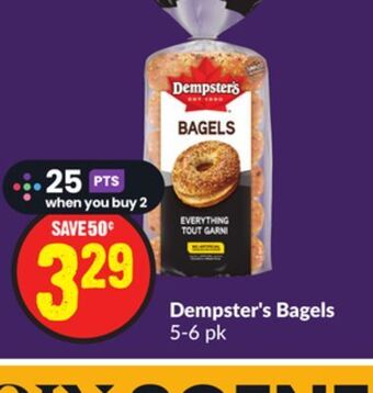 Chalo FreshCo Dempster's bagels 5-6 pk offer