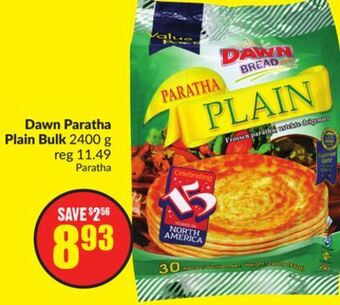 Chalo FreshCo Dawn paratha plain bulk 2400 g offer