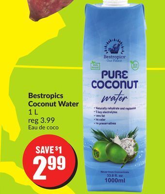 Chalo FreshCo Bestropics coconut water 1 l offer