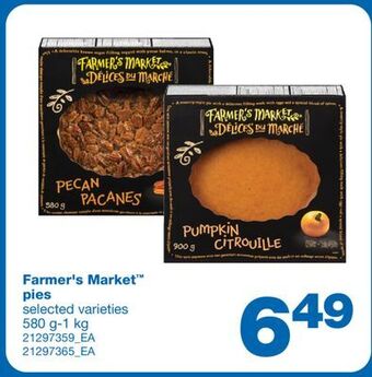 Wholesale Club Farmer's market pies, 580 g-1 kg offer