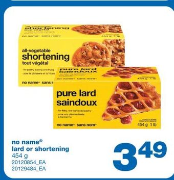Wholesale Club No name lard or shortening, 454 g offer