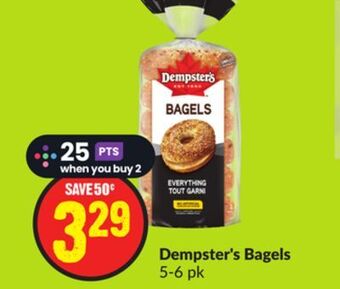 FreshCo Dempster's bagels 5-6 pk offer