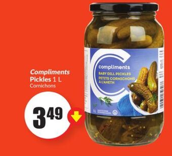 FreshCo Compliments pickles 1 l offer