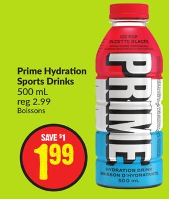 FreshCo Prime hydration sports drinks 500 ml offer
