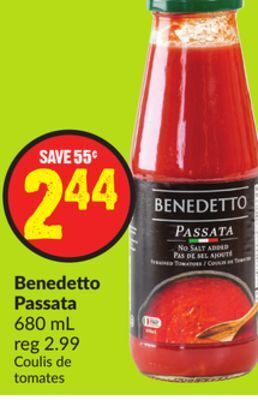 FreshCo Benedetto passata 680 ml offer