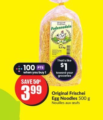 FreshCo Original frischei egg noodles 500 g offer