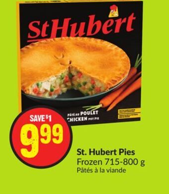 FreshCo St. hubert pies frozen 715-800 g offer