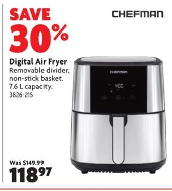 Home Hardware Digital air fryer offer