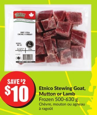 FreshCo Etnico stewing goat, mutton or lamb frozen 500-630 g offer
