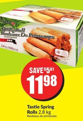 FreshCo Tastie spring rolls 2.8 kg rouleaux de printemps offer