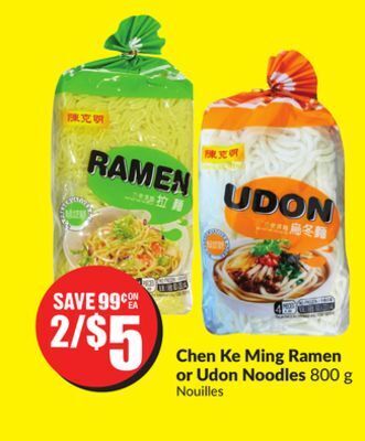 FreshCo Chen ke ming ramen or udon noodles 800 g offer