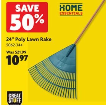 Home Hardware 24 poly lawn rake offer