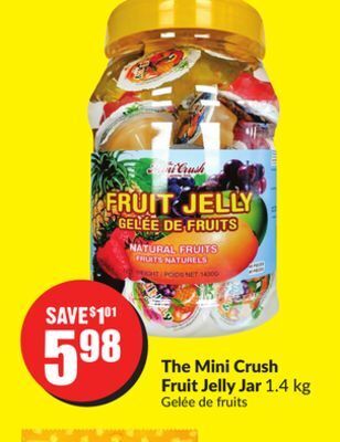 FreshCo The mini crush fruit jelly jar 1.4 kg offer