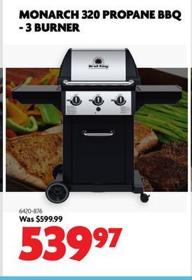 Home Hardware Monarch 320 propane bbq offer