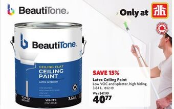 Home Hardware Latex ceiling paint offer