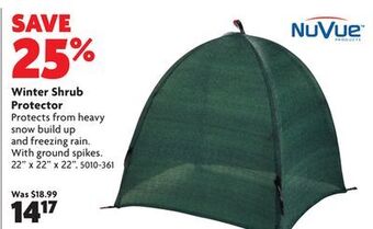 Home Hardware Winter shrub protector offer