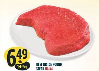 Marché Adonis Beef inside round steak halal offer