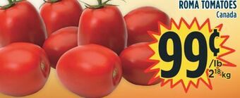 Marché Adonis Roma tomatoes offer