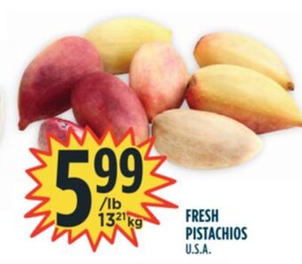 Marché Adonis Fresh pistachios offer