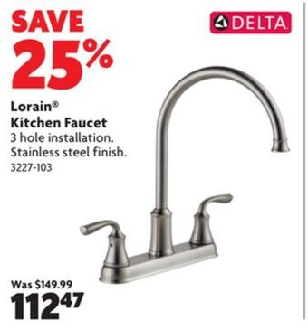 Home Hardware Lorain kitchen faucet offer