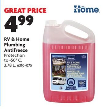 Home Hardware Rv & home plumbing antifreeze offer