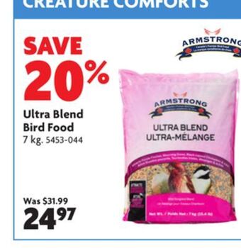 Home Hardware Ultra blend bird food offer