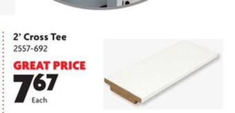 Home Hardware 2' cross tee offer