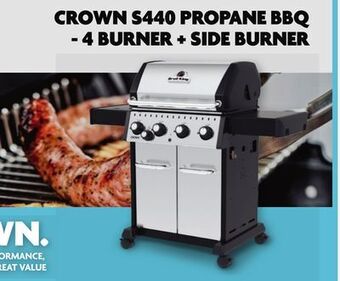 Home Hardware Crown s440 propane bbq - 4 burner + side burner offer