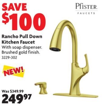 Home Hardware Rancho pull down kitchen faucet offer