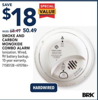 RONA Brk smoke and carbon monoxide combo alarm offer