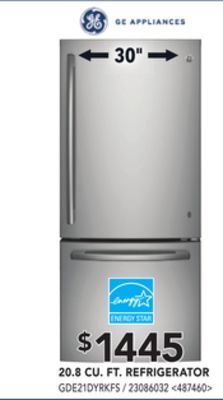 RONA Ge appliances 20.8 cu. ft. refrigerator offer